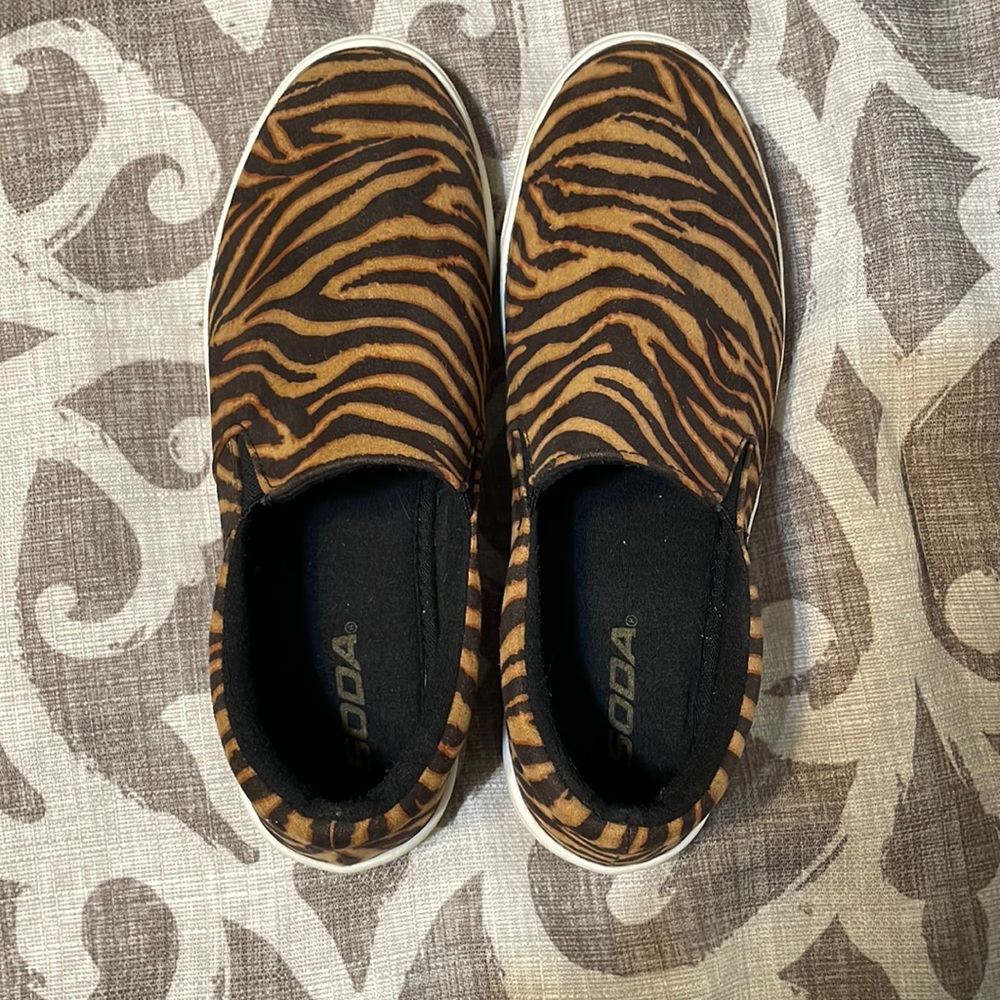 Tiger Print Soda Shoes